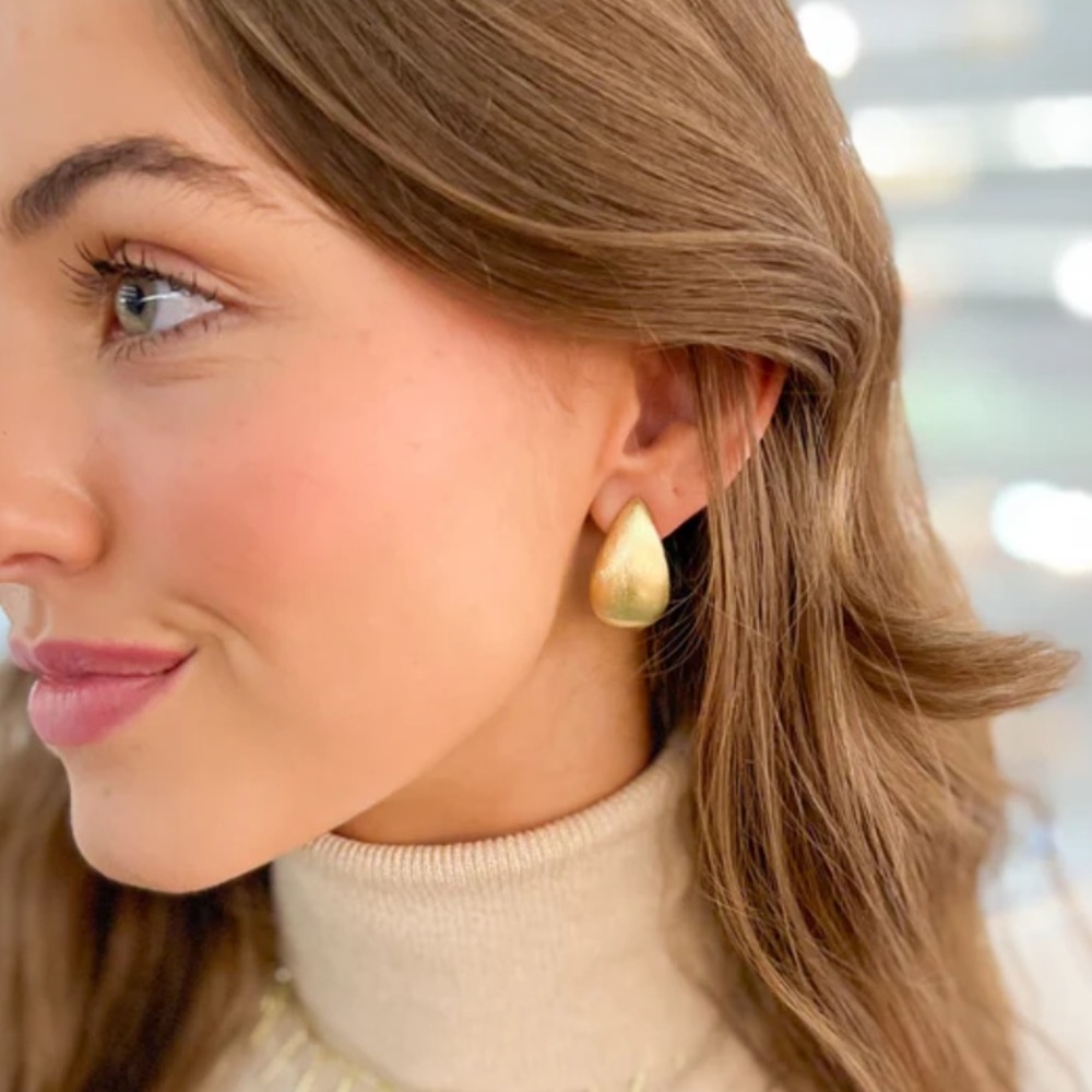 Sheila Fajl Serene Studs in Brushed Gold